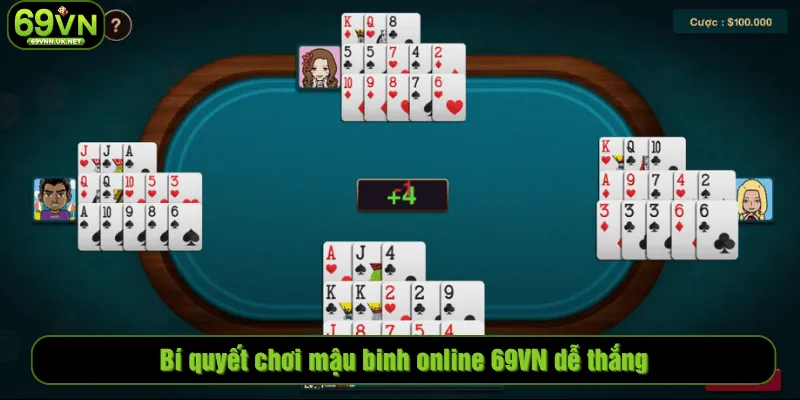 Bí quyết chơi mậu binh online 69VN dễ thắng