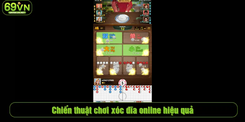 Chiến thuật chơi xóc đĩa online hiệu quả
