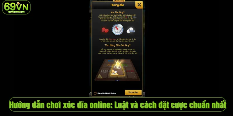 Hướng dẫn chơi xóc đĩa online: Luật và cách đặt cược chuẩn nhất